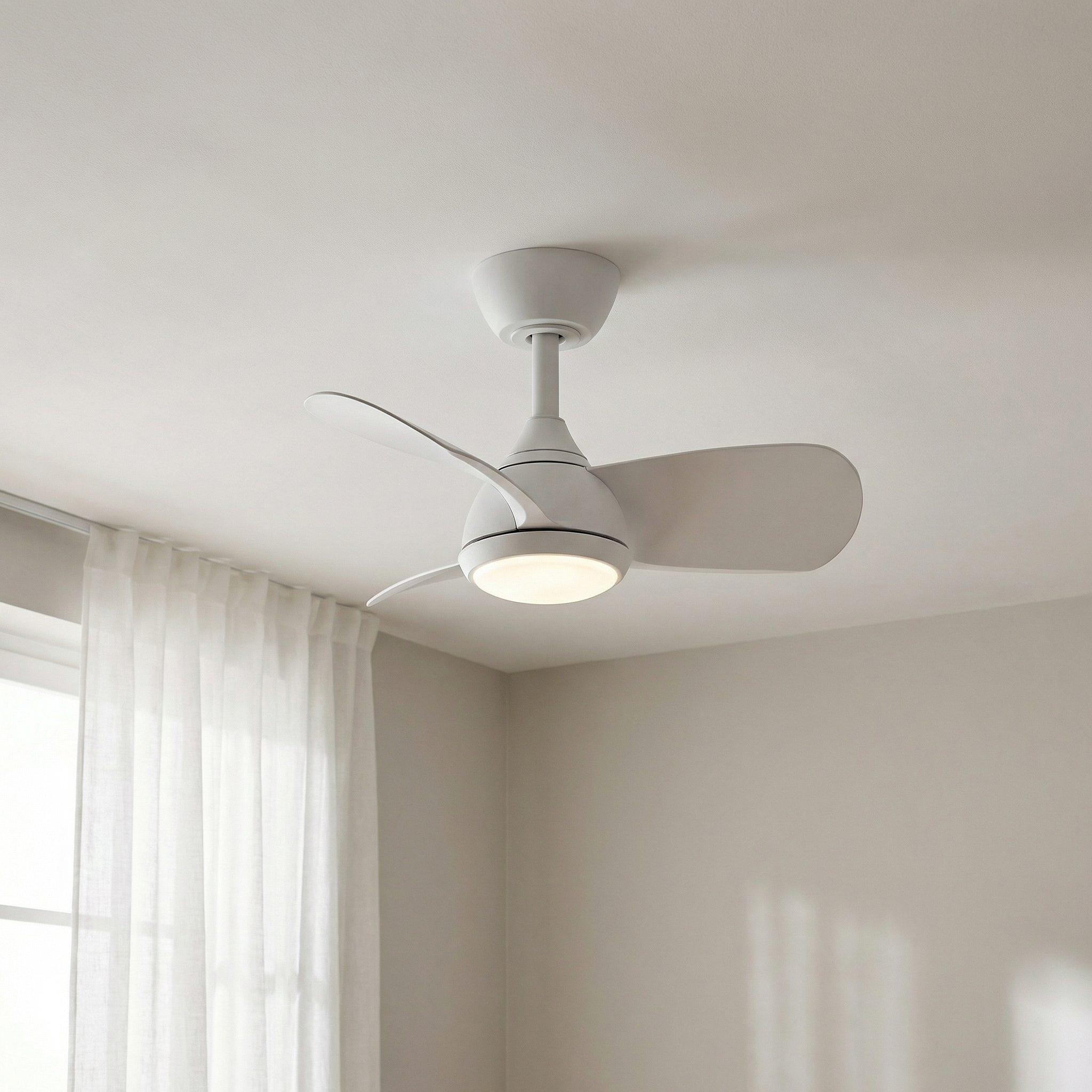 Veleo Ventilatore da Soffitto 60 cm (<8 m²) – 3 Pale in ABS