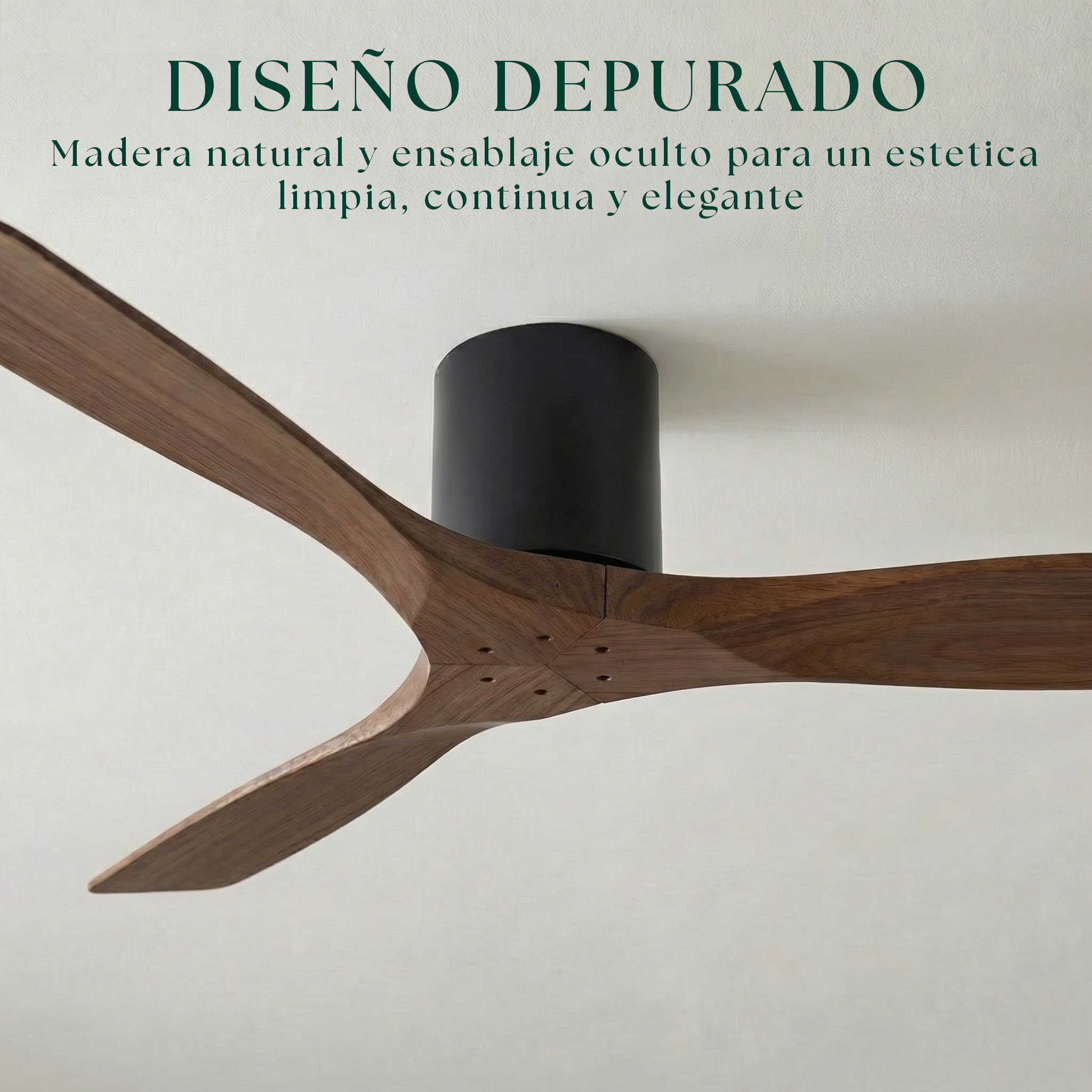Ventilador de Techo de Madera Etoile 132 cm y 112 cm