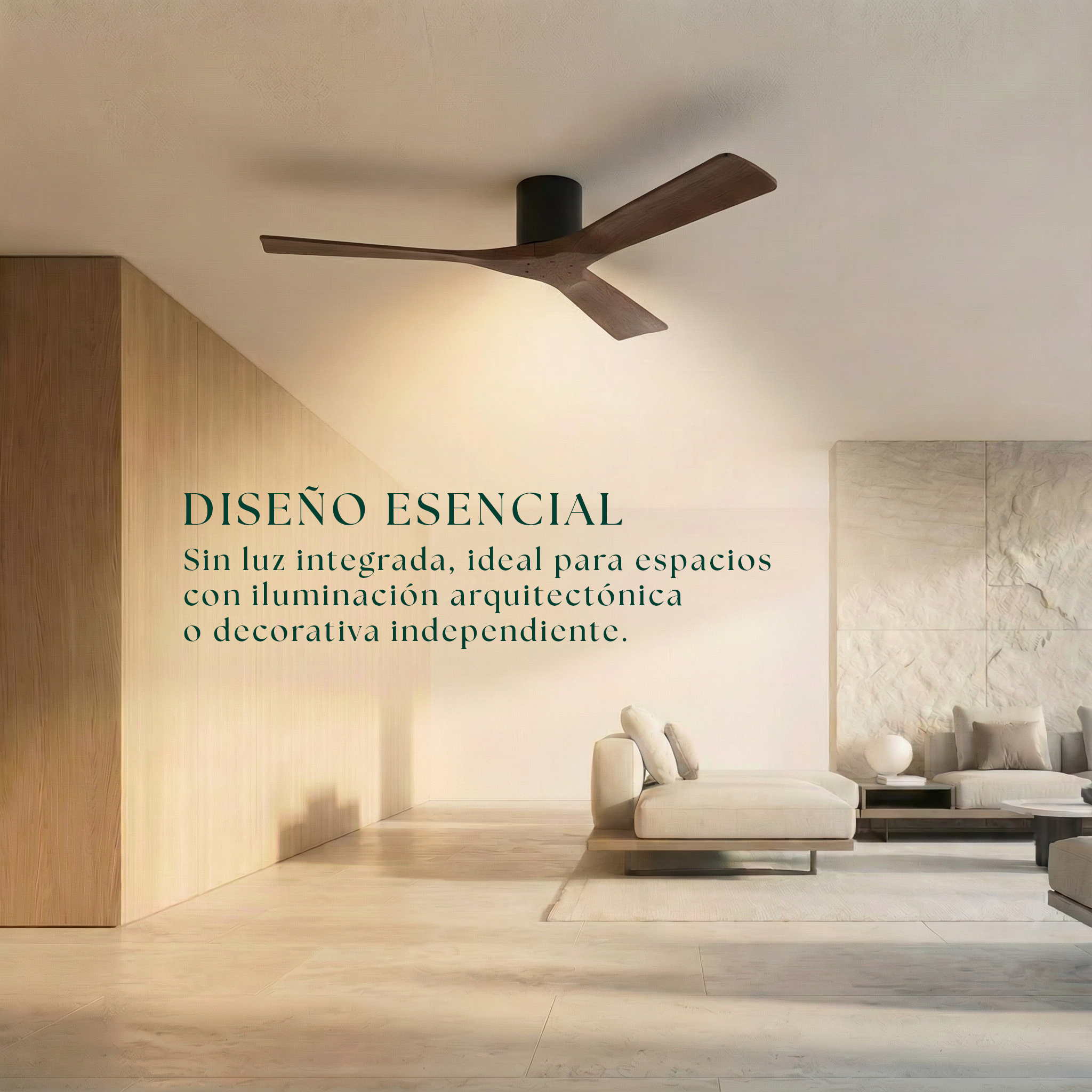 Ventilador de Techo de Madera Etoile 132 cm y 112 cm