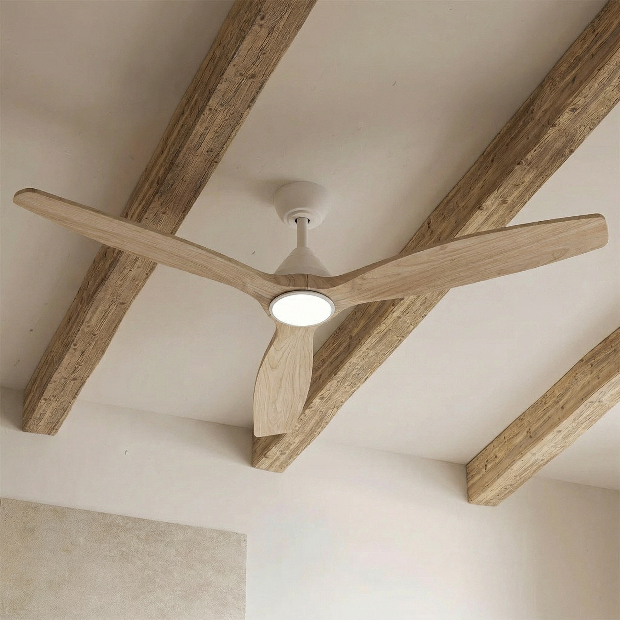Dolomiti Ventilatore da Soffitto in Legno (132 cm / 112 cm)