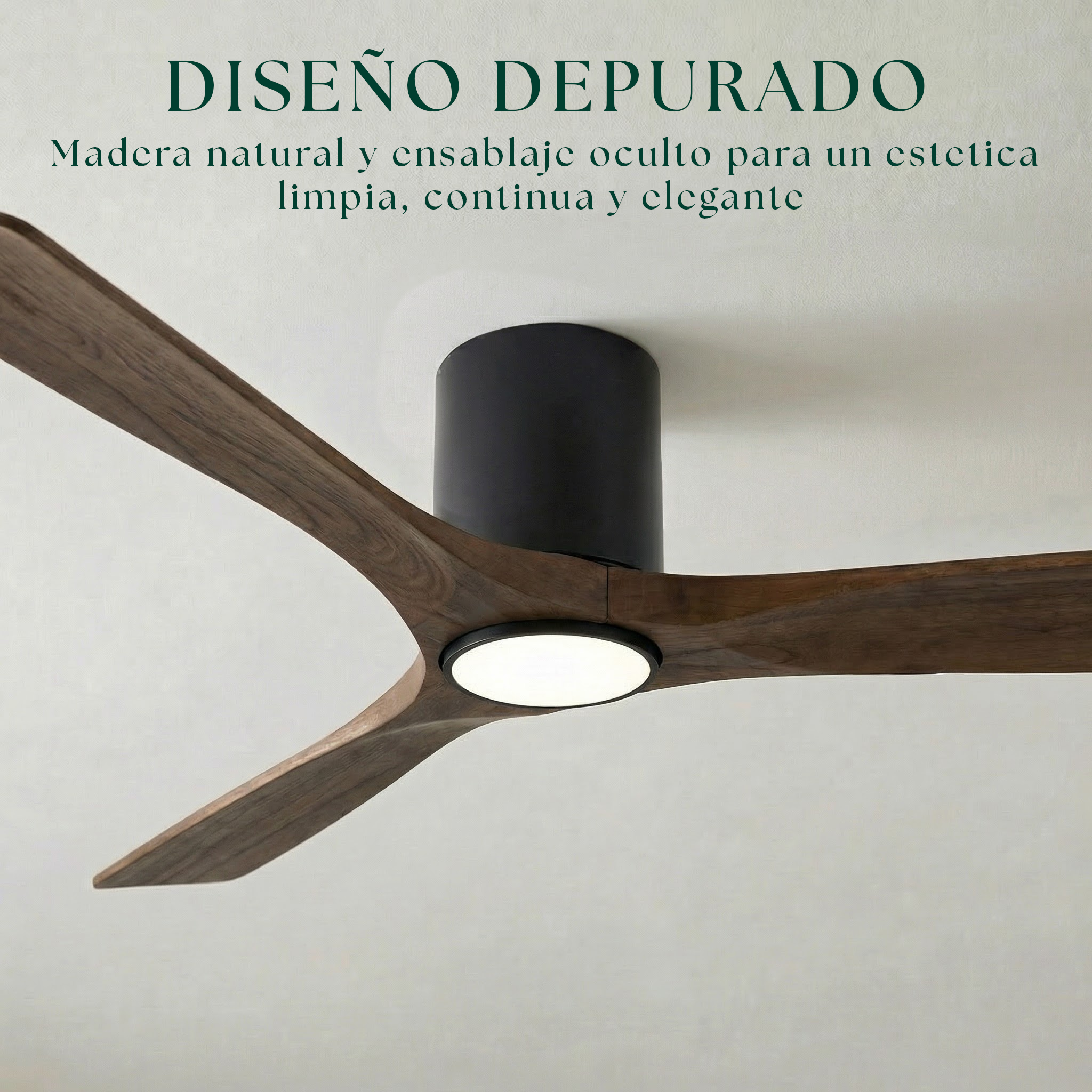 Ventilador de Techo de Madera Etoile 132 cm y 112 cm