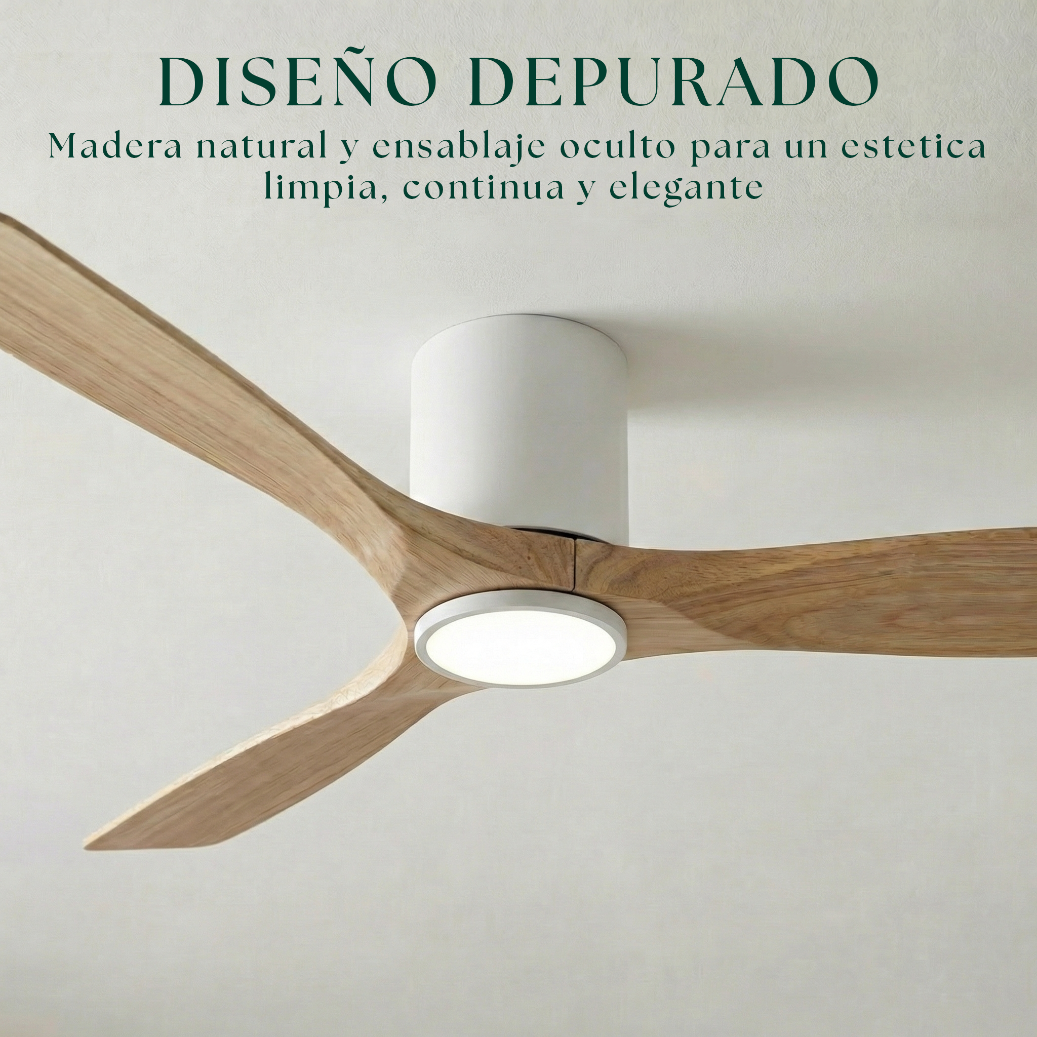 Ventilador de Techo de Madera Etoile 132 cm y 112 cm