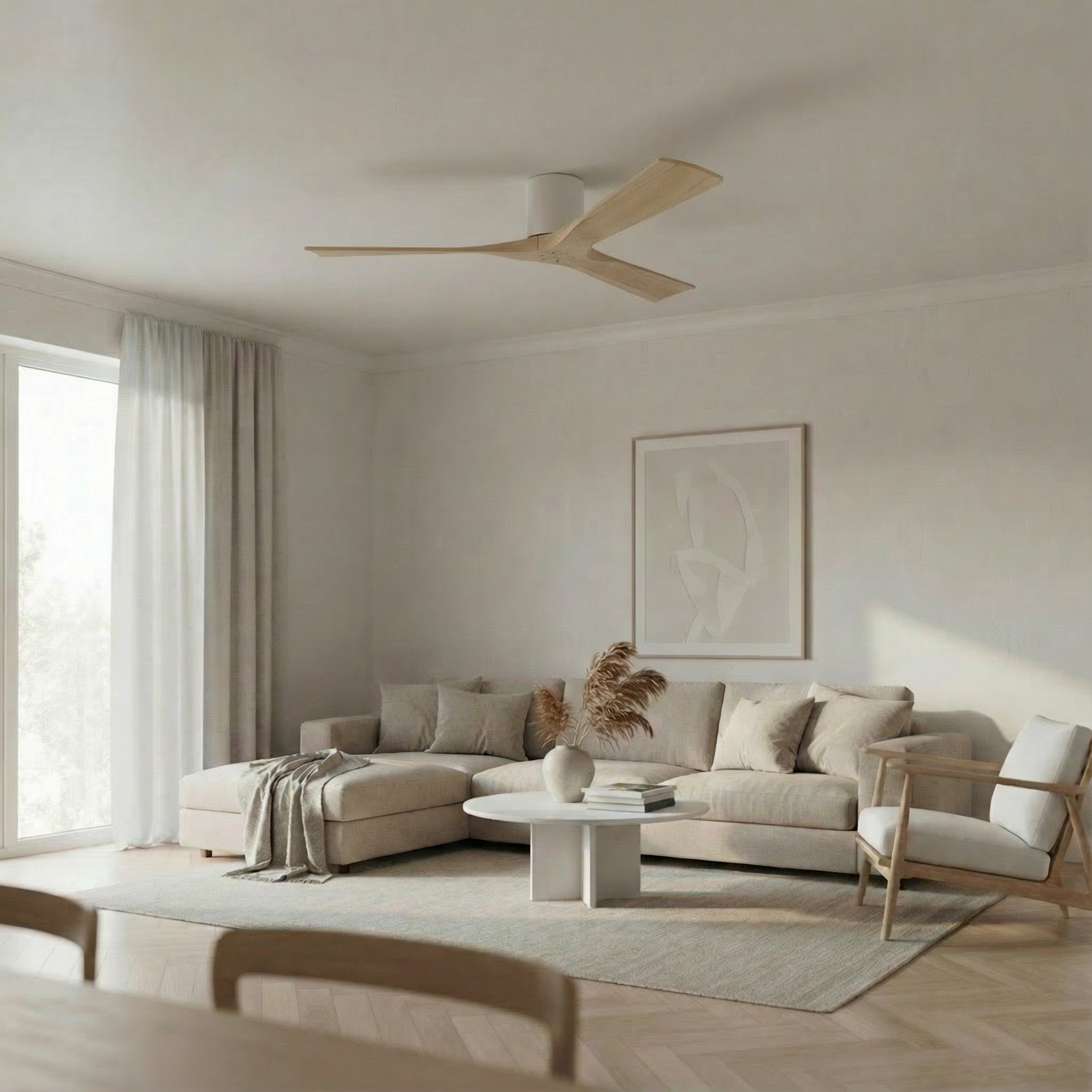 Ventilador de Techo de Madera Etoile 132 cm y 112 cm