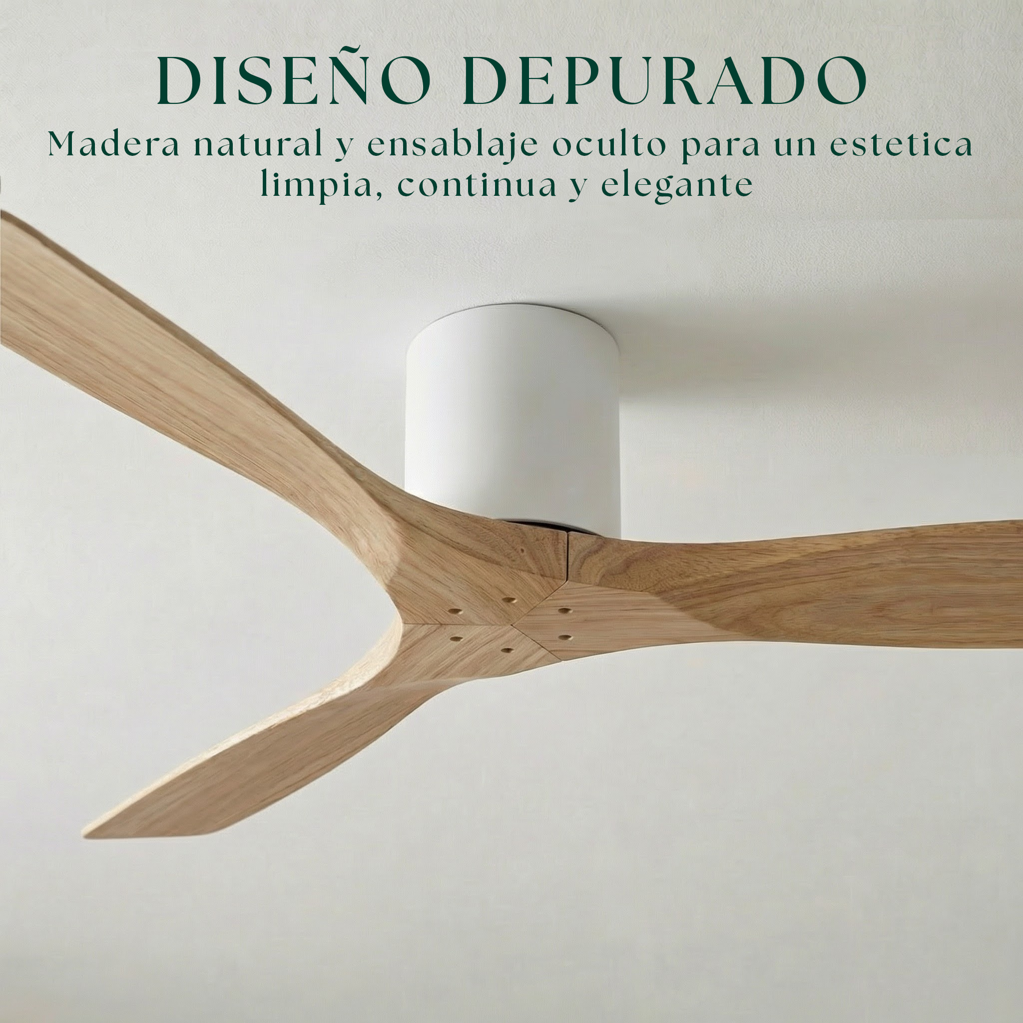 Ventilador de Techo de Madera Etoile 132 cm y 112 cm