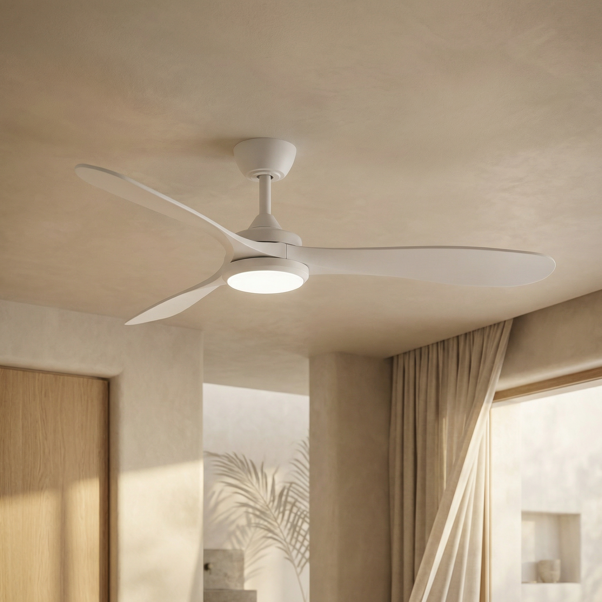 Ventilador de techo Boreal de 132 cm (10–25 m²) – 3 aspas de ABS