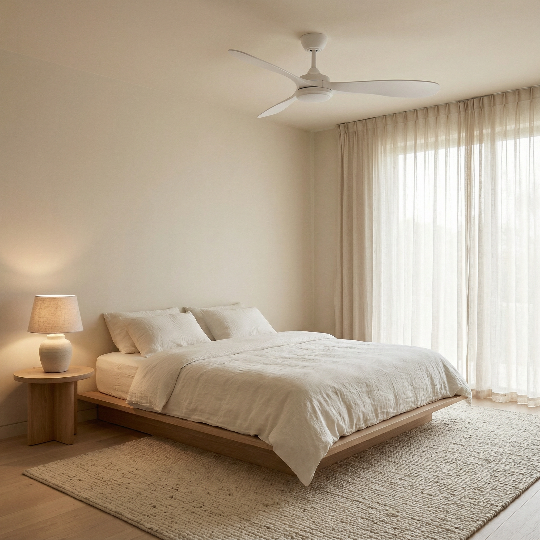 Ventilador de techo Boreal de 132 cm (10–25 m²) – 3 aspas de ABS
