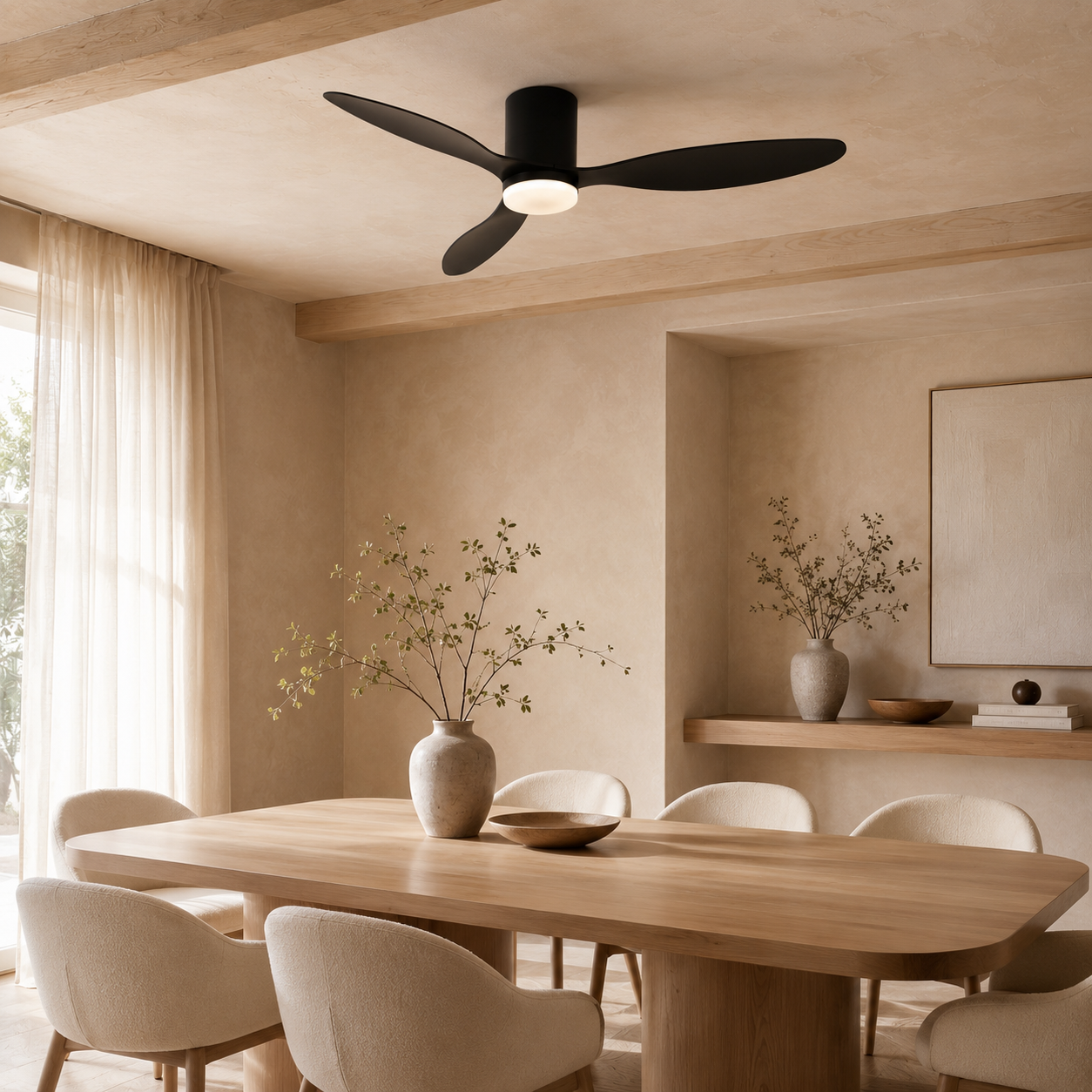 Ventilador de techo Binibeca de 132 cm y 3 aspas