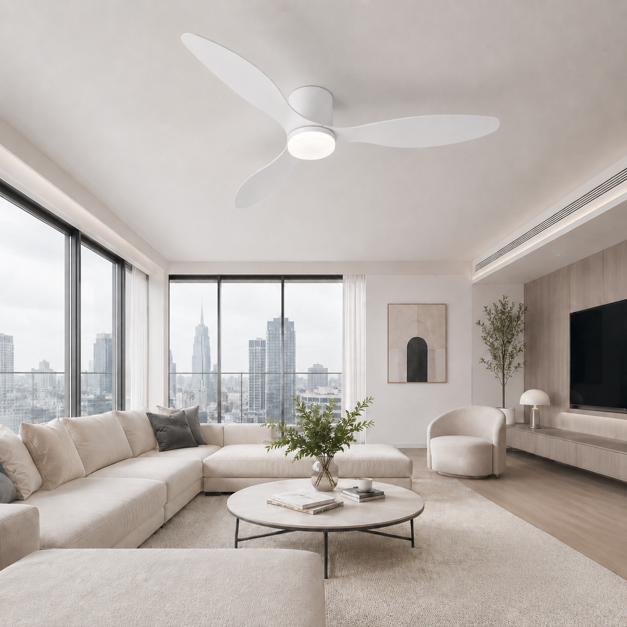 Ventilador de techo Binibeca de 132 cm y 3 aspas