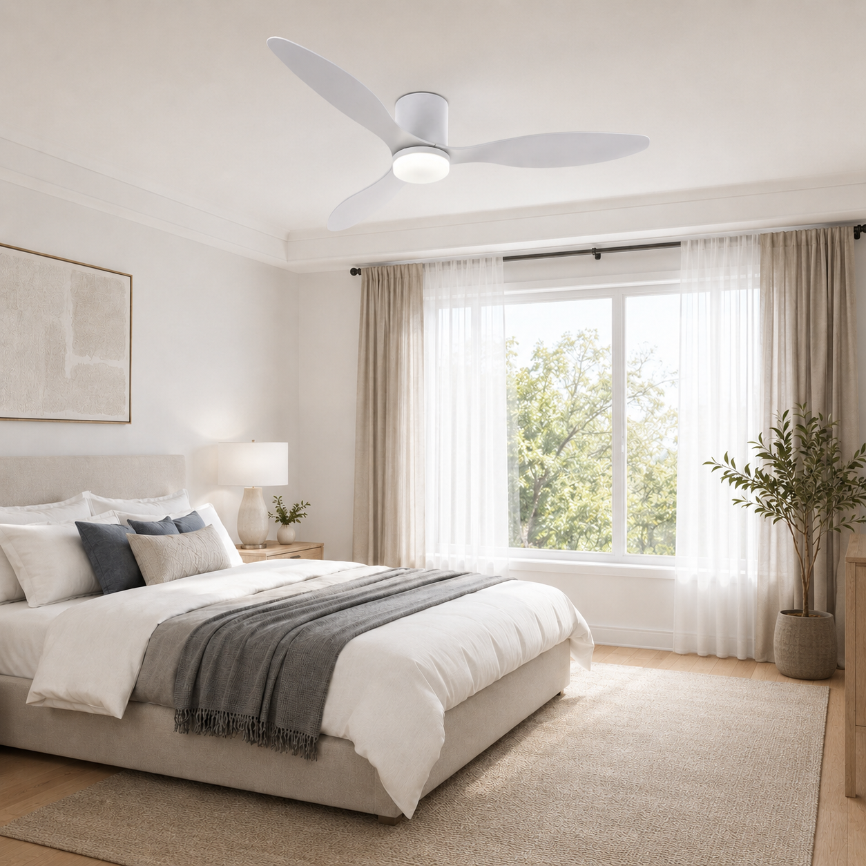 Ventilador de techo Binibeca de 132 cm y 3 aspas