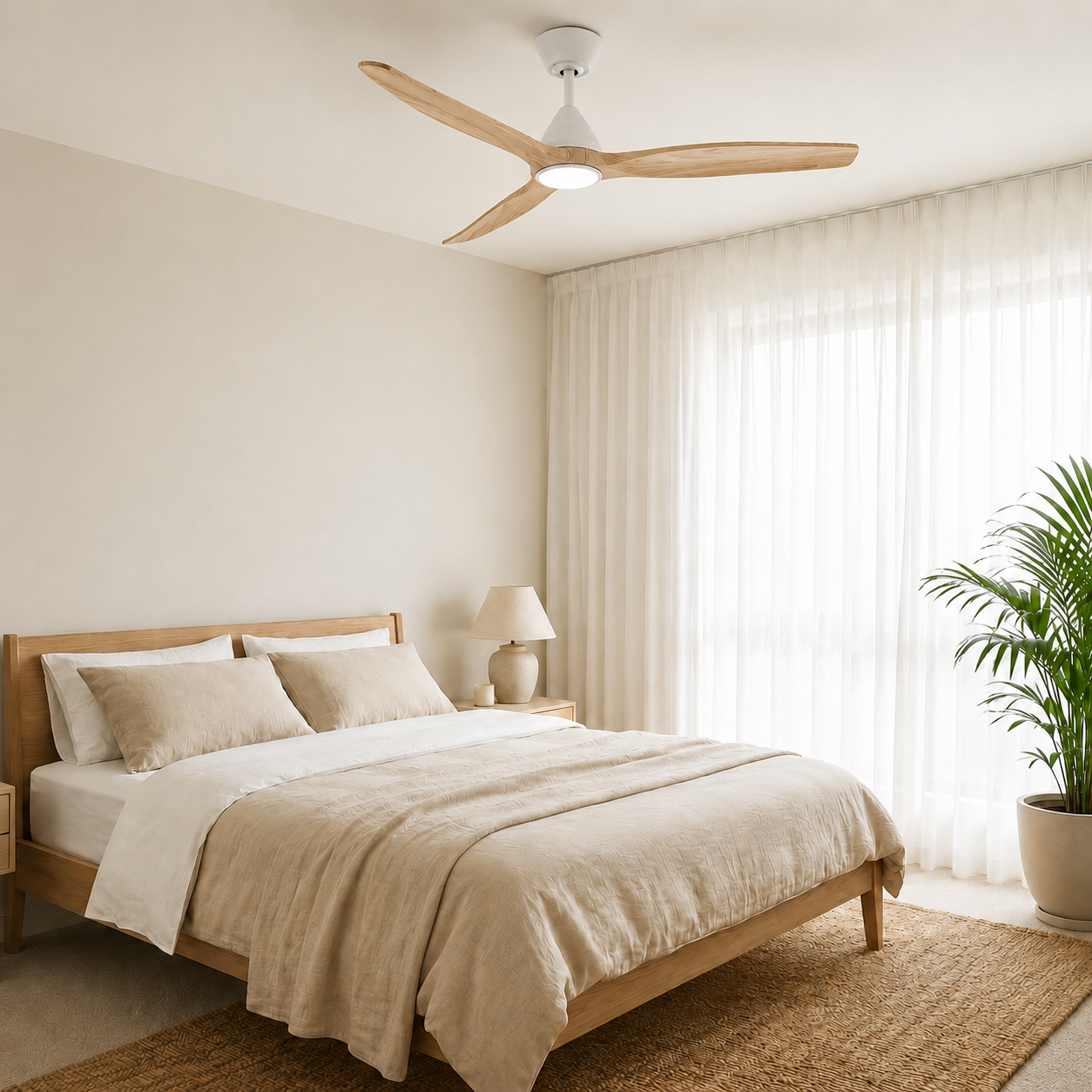 Ventilador de Techo de Madera Dolomiti (132cm / 112cm)