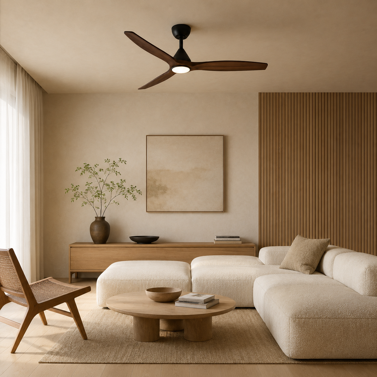 Ventilador de Techo de Madera Dolomiti (132cm / 112cm)