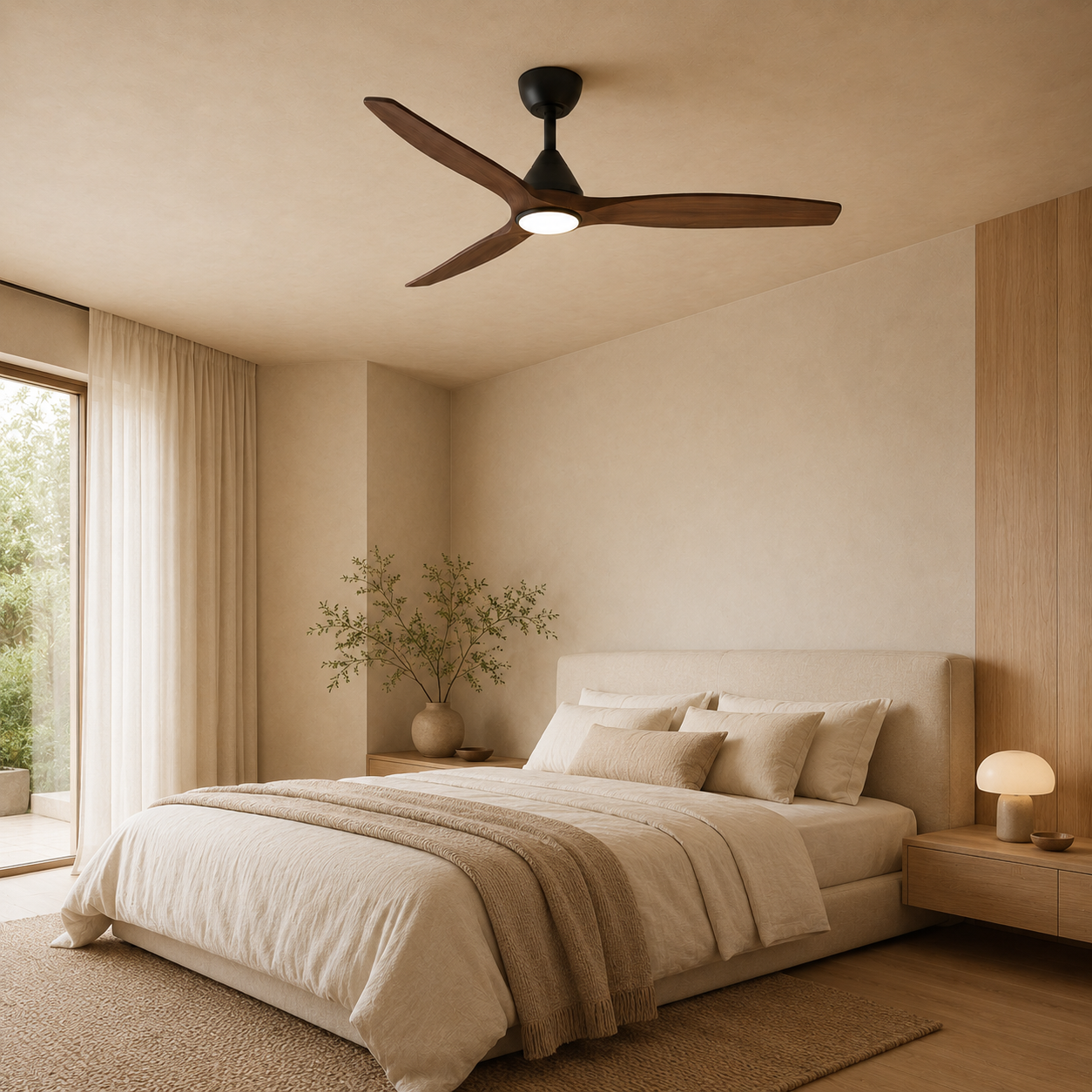 Ventilador de Techo de Madera Dolomiti (132cm / 112cm)