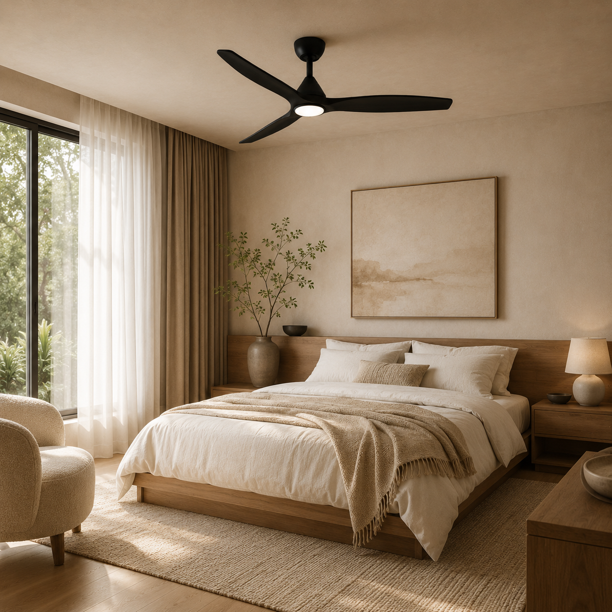 Ventilador de Techo de Madera Dolomiti (132cm / 112cm)