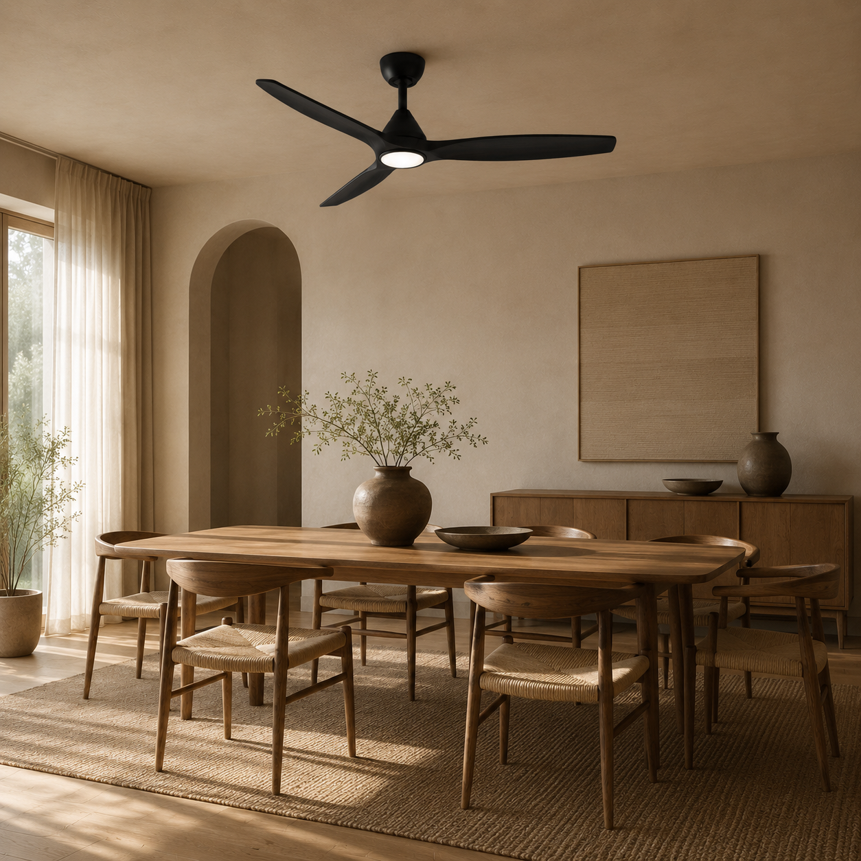 Ventilador de Techo de Madera Dolomiti (132cm / 112cm)