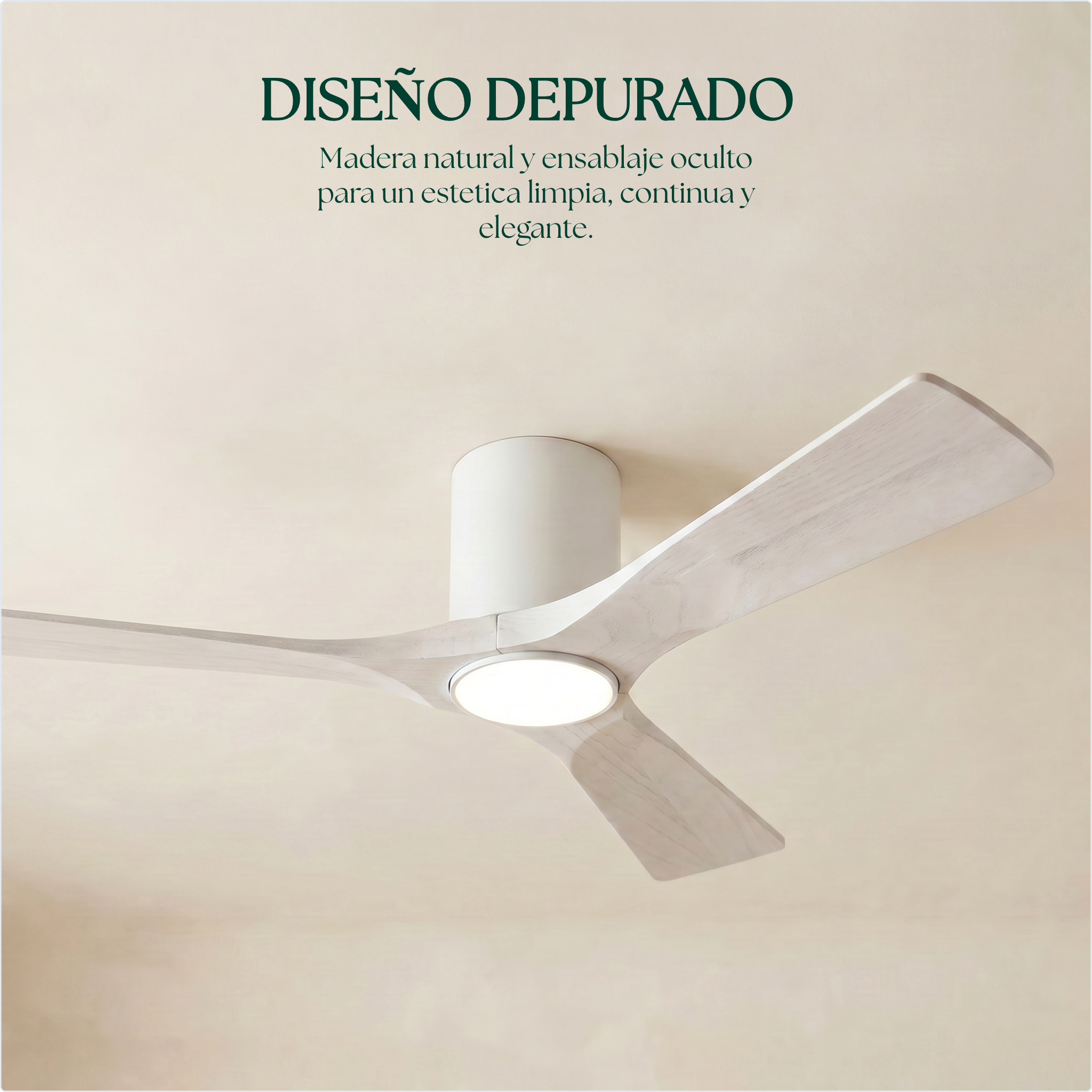 Ventilador de Techo de Madera Etoile 132 cm y 112 cm