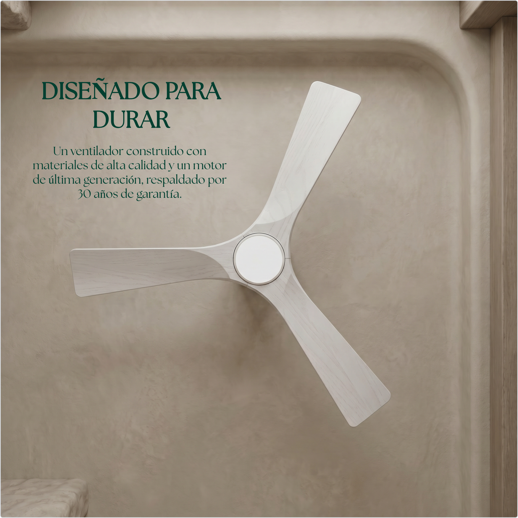 Ventilador de Techo de Madera Etoile 132 cm y 112 cm
