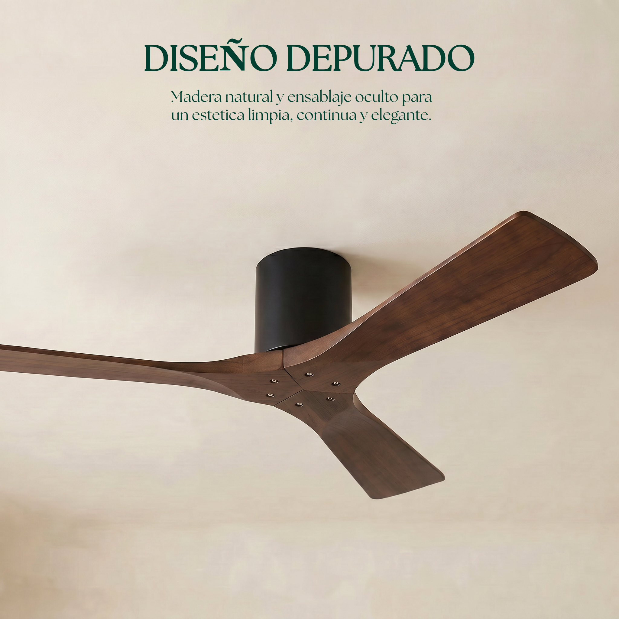 Ventilador de Techo de Madera Etoile 132 cm y 112 cm