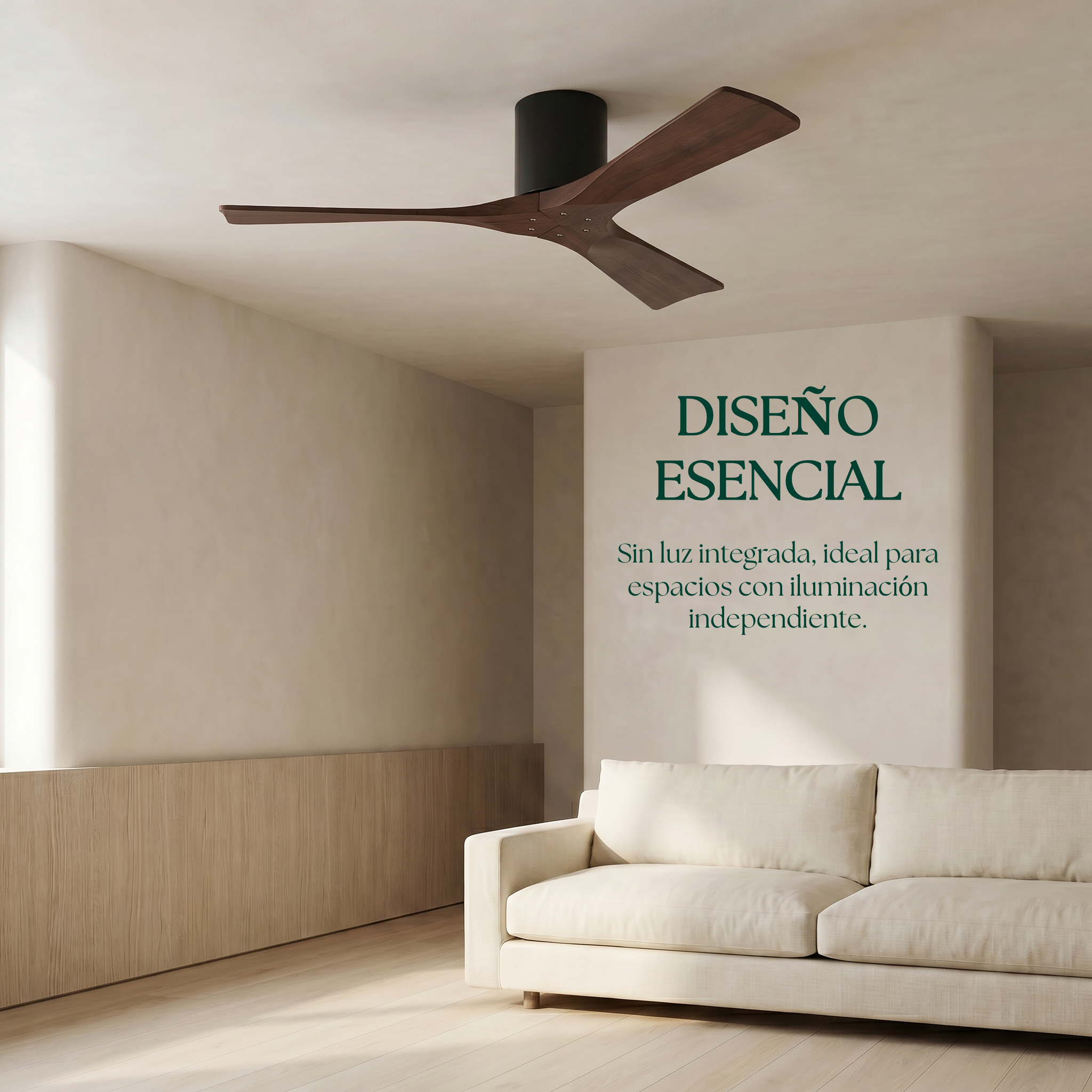Ventilador de Techo de Madera Etoile 132 cm y 112 cm