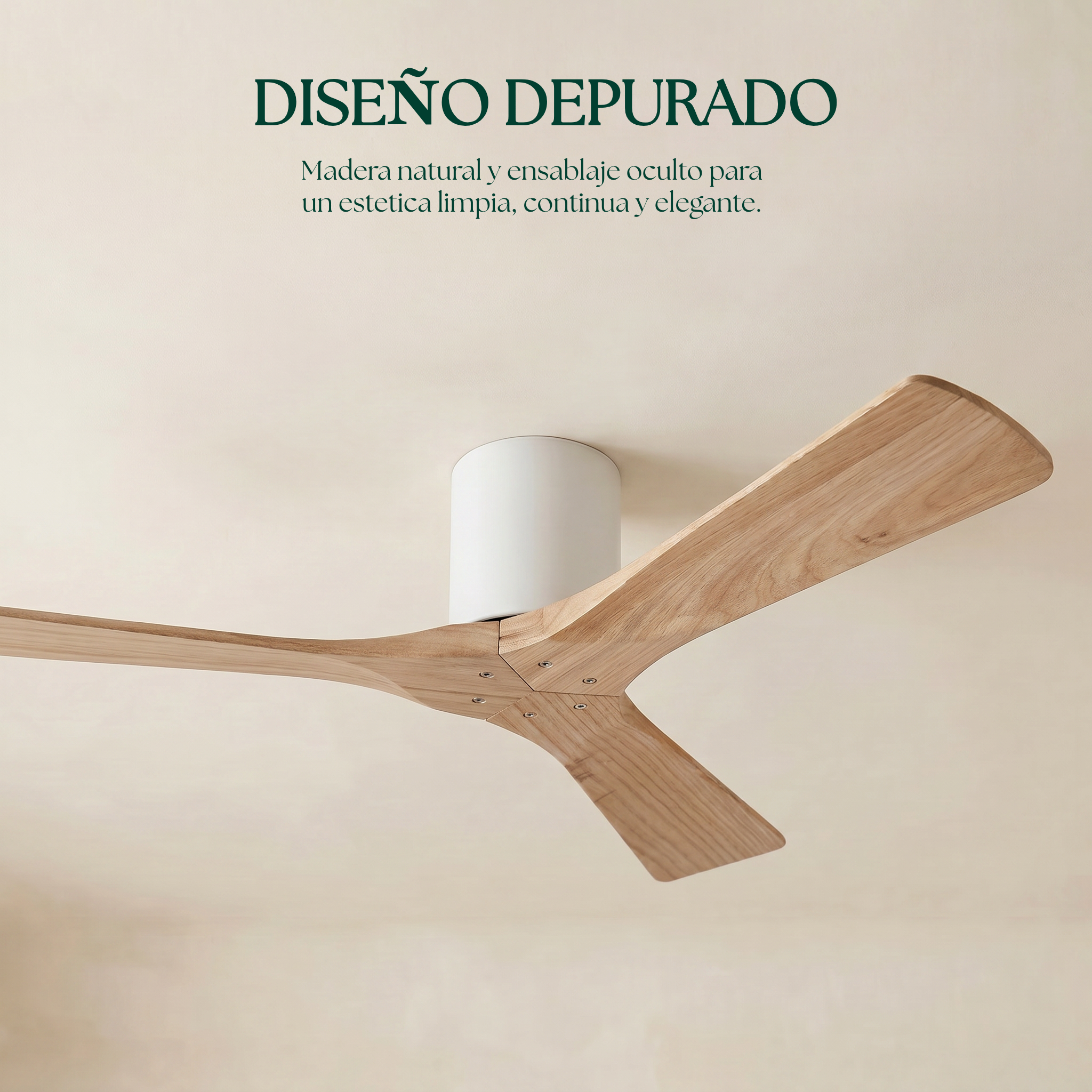 Ventilador de Techo de Madera Etoile 132 cm y 112 cm