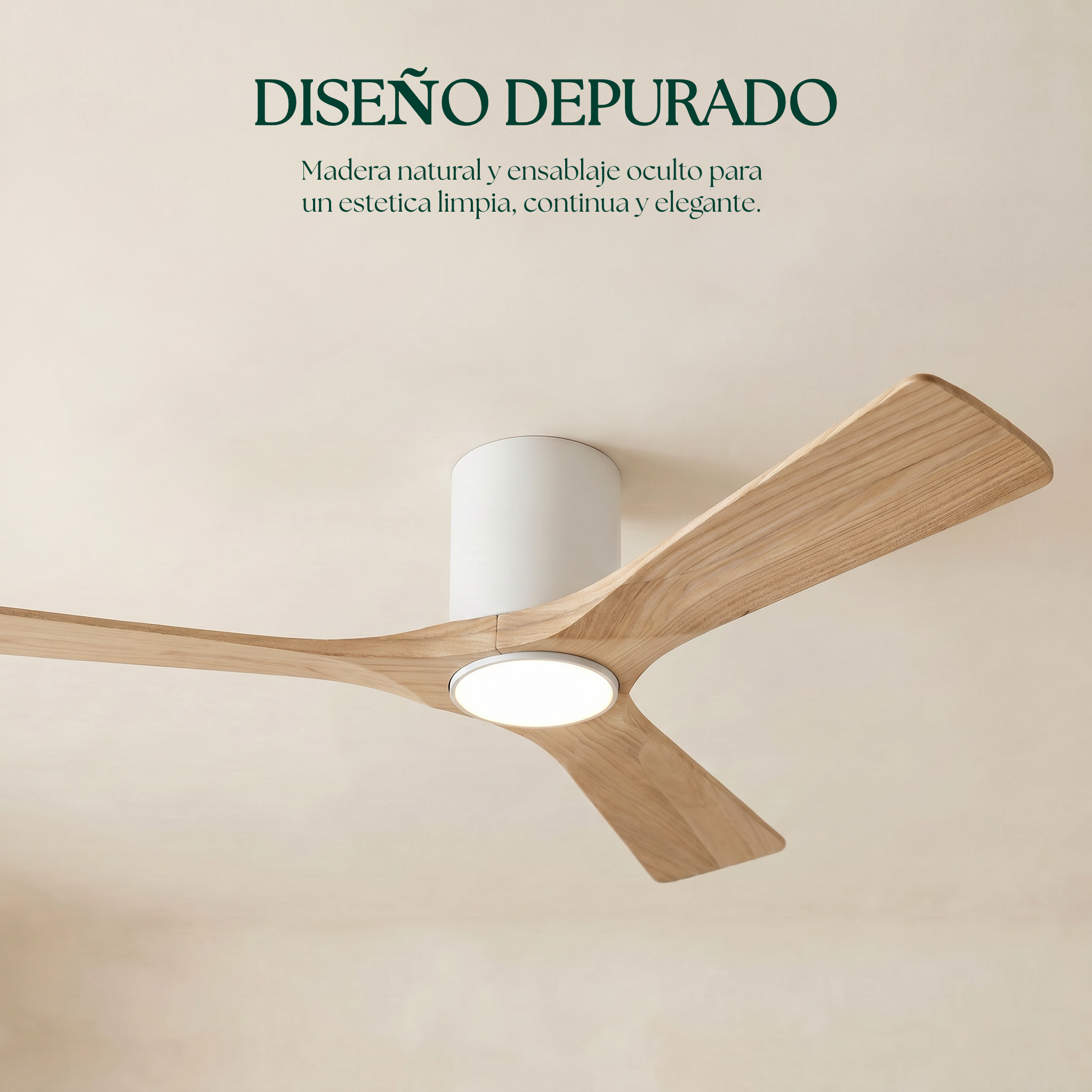 Ventilador de Techo de Madera Etoile 132 cm y 112 cm