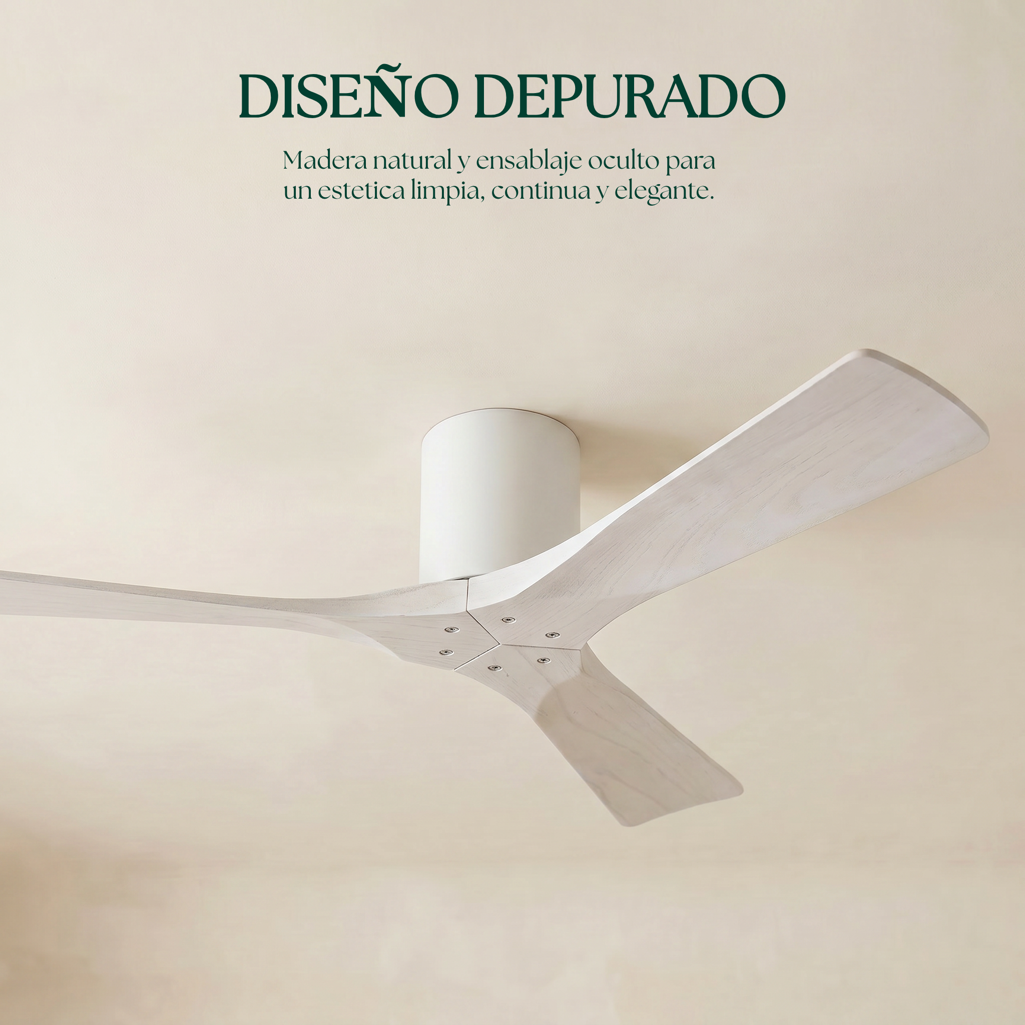 Ventilador de Techo de Madera Etoile 132 cm y 112 cm