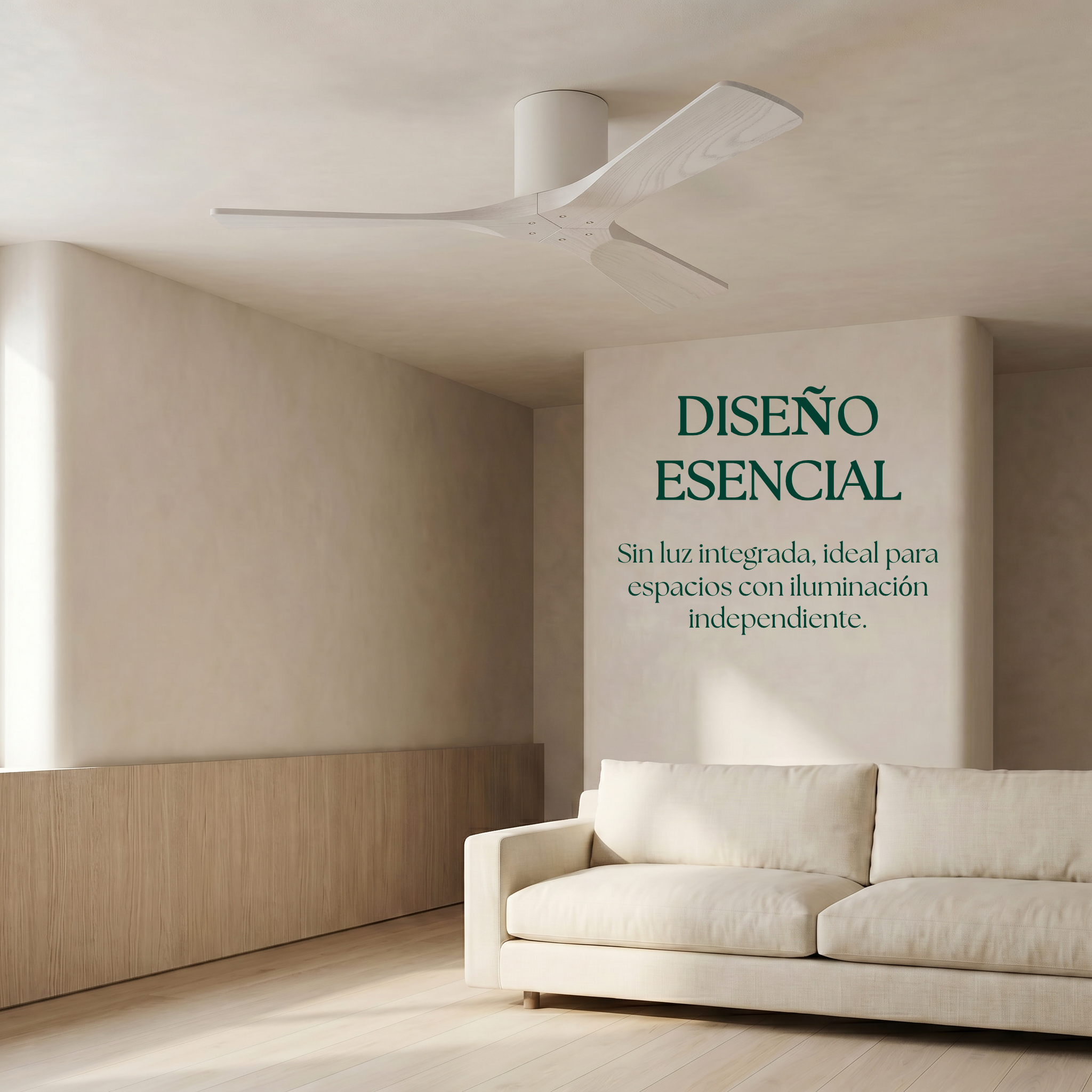 Ventilador de Techo de Madera Etoile 132 cm y 112 cm