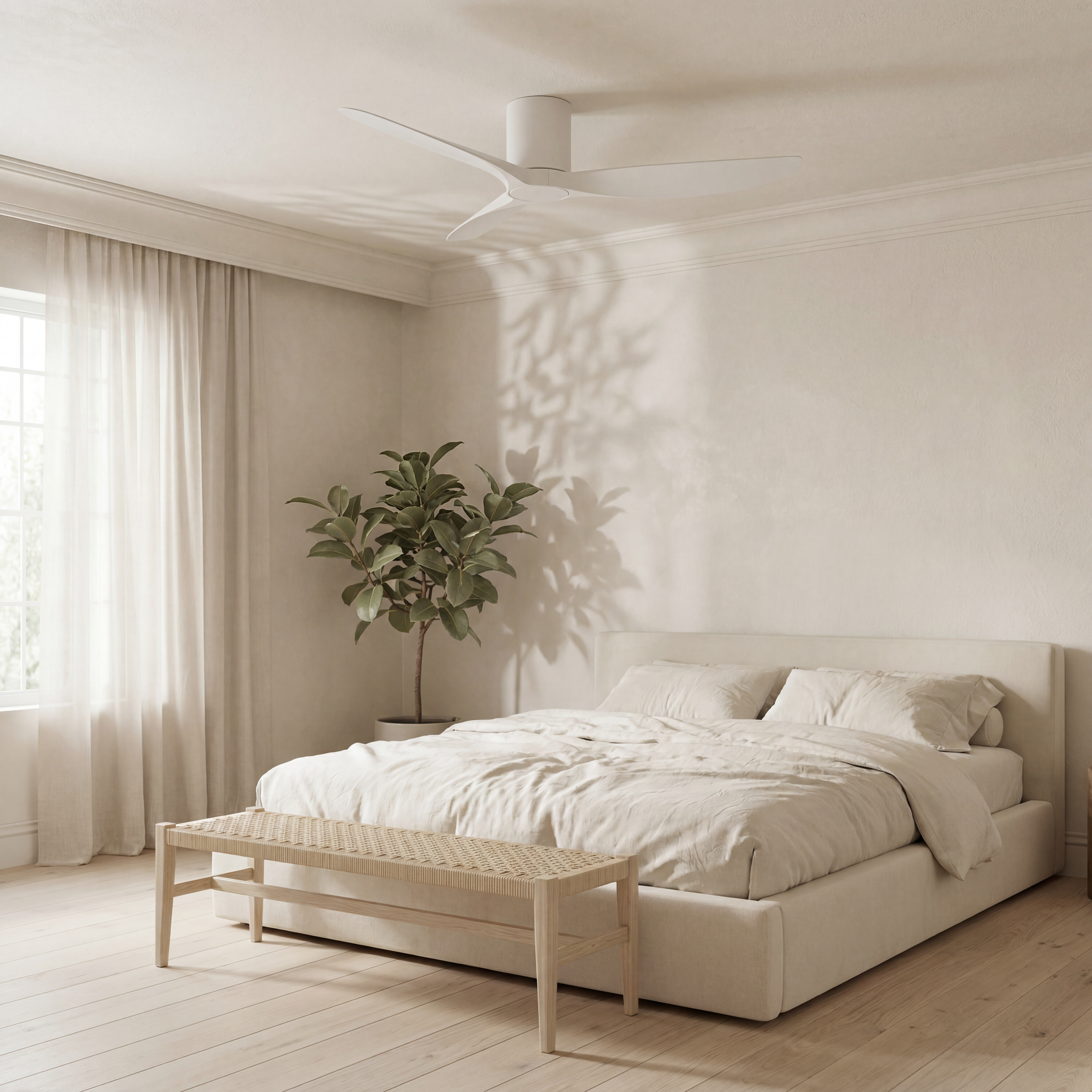 Golfet Ventilatore da Soffitto 132 cm (10–20 m²) – 3 Pale in ABS