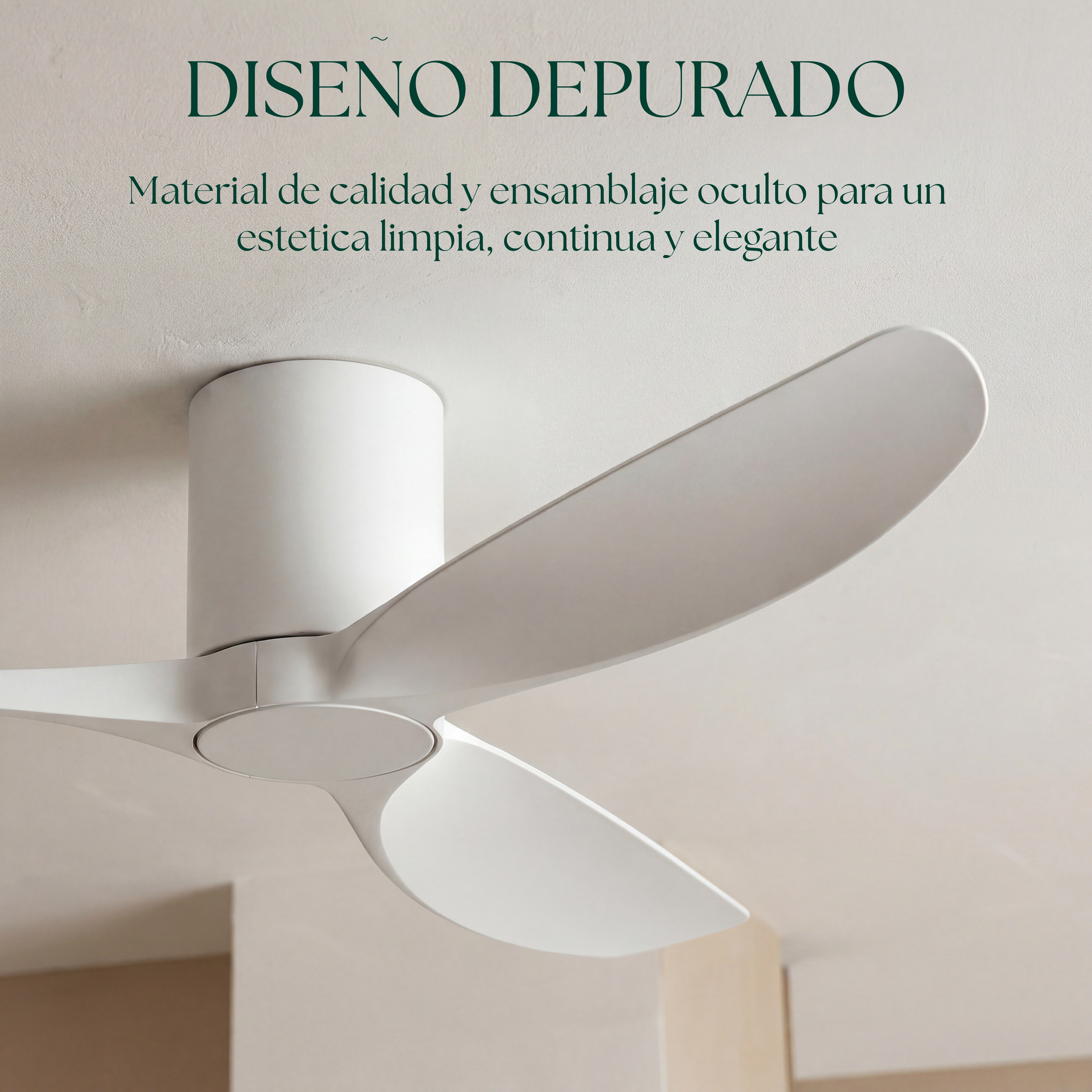 Ventilador de Techo Golfet de 132 cm (10–20 m²) – 3 Aspas ABS
