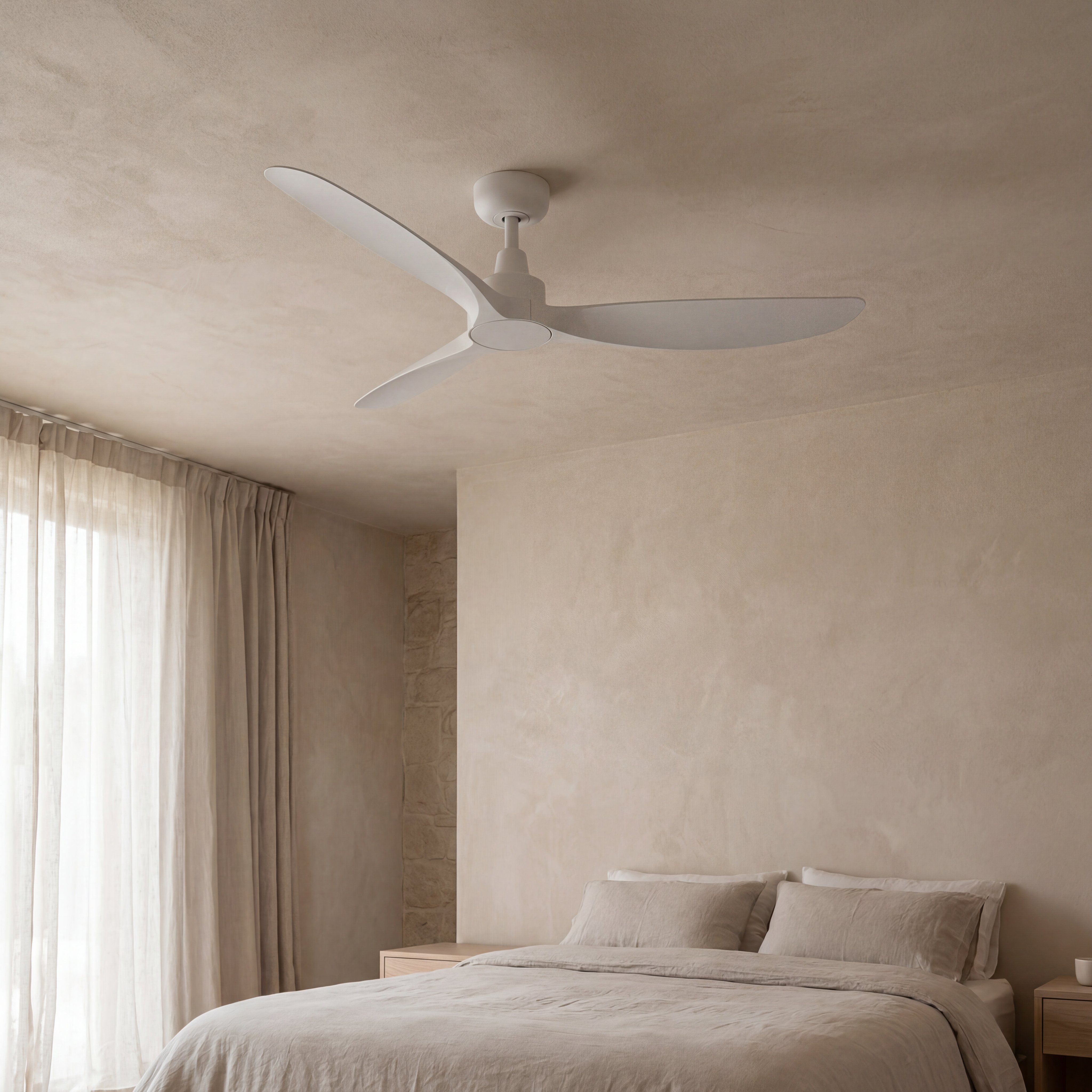 Marea Ventilatore da Soffitto 132 cm (10–25 m²) – 3 Pale in ABS