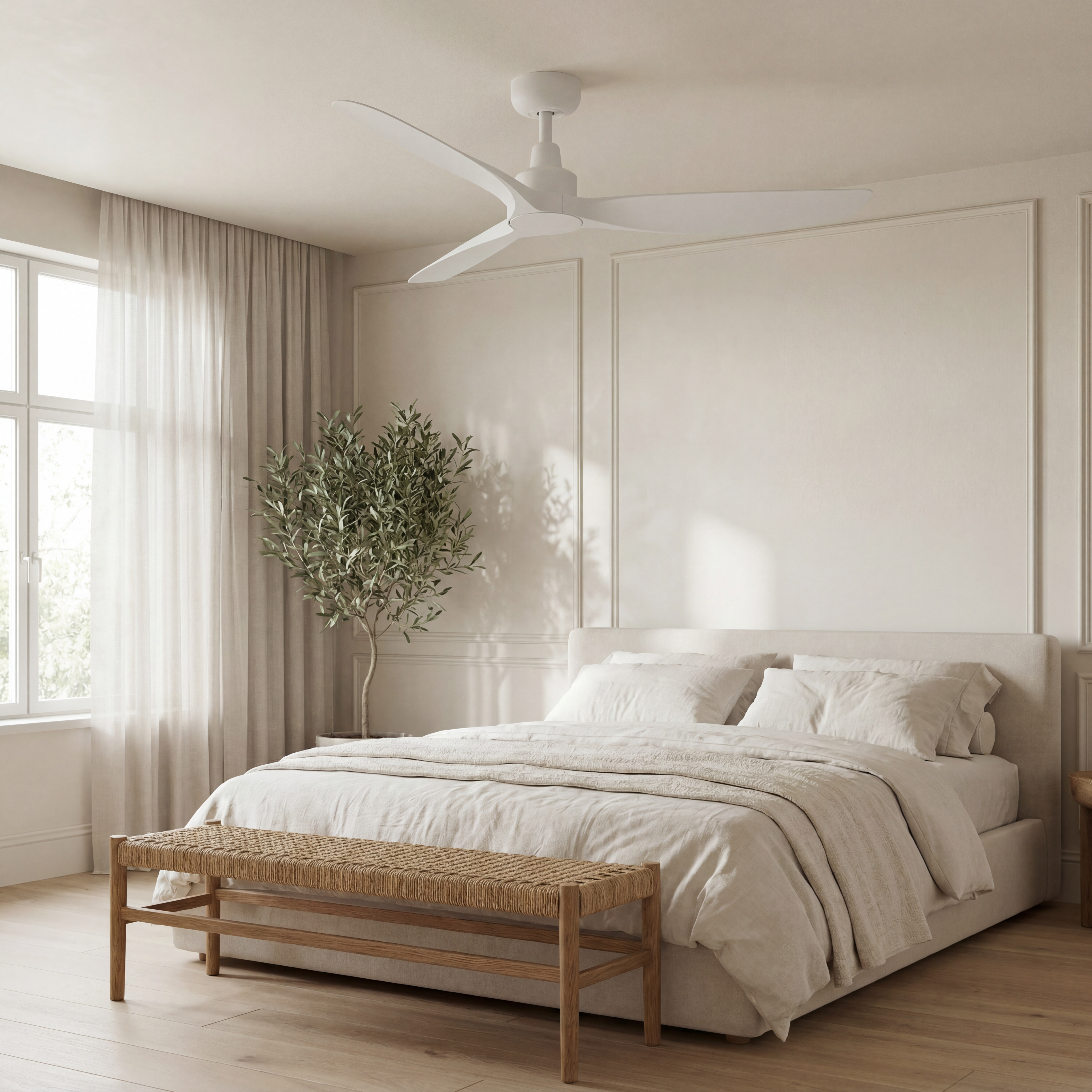 Marea Ventilatore da Soffitto 132 cm (10–25 m²) – 3 Pale in ABS